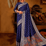   Royal Blue Banarasi Fabric