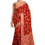 Banarsi Saree Red Colour
