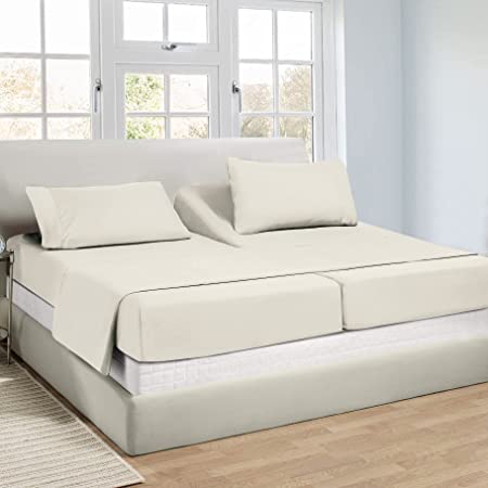 King Size Adjustable Bed Sheets, Split King Bed Sheets Australia