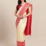 Banarasi Saree Red and White