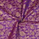 Purple Banarasi Fabric