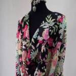 Silk Chiffon Floral Fabric