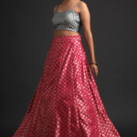 Pink Banarasi Skirt