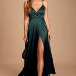 Emerald Silk Gown