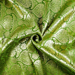 Green Silk Brocade Fabric