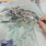 Floral Silk Organza Fabric