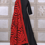 Black Dress with Banarasi Dupatta
