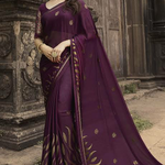 Banarasi Saree Purple Colour