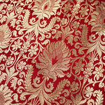 Brocade Red Fabric