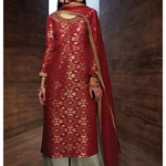 Red Banarasi Dress