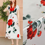 Floral Print Silk Fabric