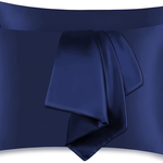 Navy Blue Satin Pillowcases