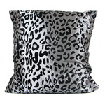 Grey Leopard Print Pillow