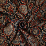 Modal Silk Ajrakh Fabric