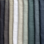 Stone Washed Linen Fabric by the Yard