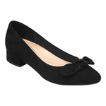 Black Kitten Heel Shoe for Women