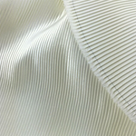 White Pleated Satin Fabric