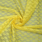 Yellow Lace Fabric by the Yard