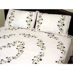 White Embroidered Bed Sheets