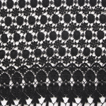 Black Cotton Lace Fabric