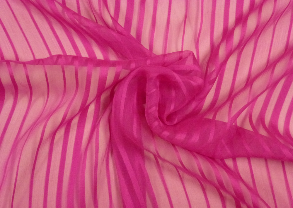 Striped Chiffon Fabric - Buy and Slay