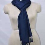 Navy Cashmere Scarf Womens
