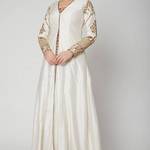 White Banarasi Dress