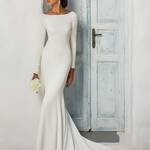 Justin Alexander Long Sleeve wedding Dress