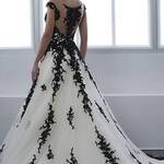 Wedding Dress Black White
