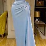 Light Blue Silk Gown