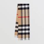 Burberry Large Check Cashmere Scarf