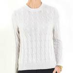 Cashmere Cable Knit Sweater Womens