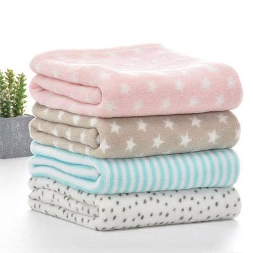 Natural 100% Wool Cashmere Soft Baby Blanket for Cot Pram Moses Basket 140x100cm 