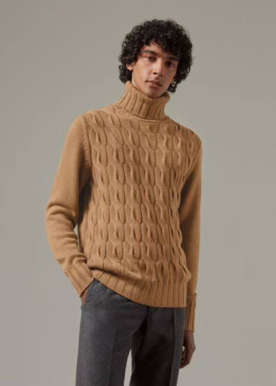 Mens Clothing Sweaters and knitwear Turtlenecks Loro Piana Virgin Wool Turtleneck Sweater in Red for Men 