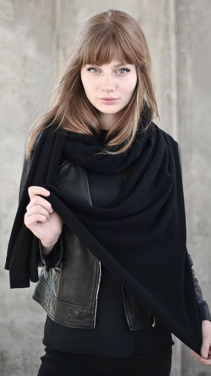 Black Cashmere Wrap Scarf - Buy and Slay