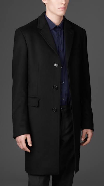 Mens Black Cashmere Coat - Buy and Slay