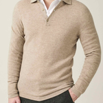 Cashmere sweater polo