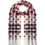 Burberry Cashmere Scarf with Hearts 