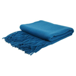 Teal Cashmere Throw