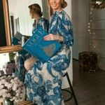 H&M Mosaic Patterned Silk Dress