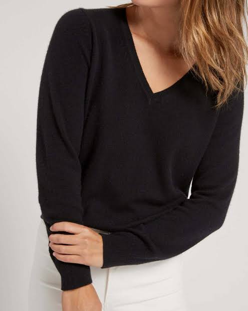 Women's V Neck Cashmere Sweaters - Buy and Slay