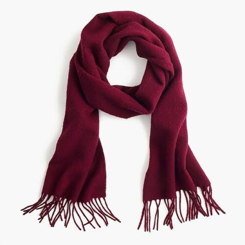 J.Crew Fringed Ends Checked Cozy Crazy-Soft Cashmere Scarf Retail at $110+tax 