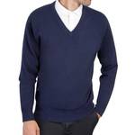 Mens Navy Blue Cashmere Sweater