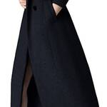 Black Cashmere Coat Womens 