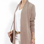 Cashmere Open Front Cardigan