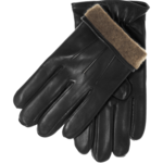 Men's Leather Gloves Lined with Cashmere