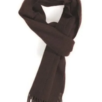 Chocolate Brown Cashmere Scarf