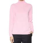 Pale Pink Cashmere Turtleneck Sweater