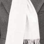 White Cashmere Scarf on Sale