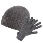 Cashmere Beanie and Gloves